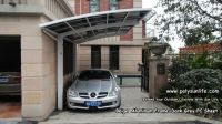 High quality outdoor aluminum carport with polycarbonate sheet roof