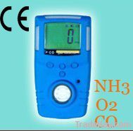 portable continuous charging combustible oxygen gas detector
