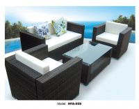 Wholesale import PE rattan outdoor wicker furniture sofa
