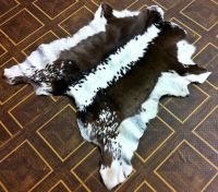 New Natural Cowhide rugs black n white, Area Rug, Leather Carpet Cow leather skin