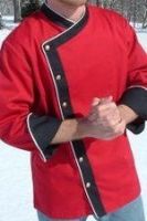 Executive Chef Coat Red Color Double Piping