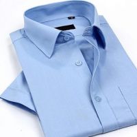 Men's Short Sleeve Shirt Polycotton Plain Fabirc