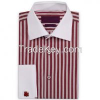 Men's Long Sleeve Shirt Made Of Pure Cotton Yarn Dye Fabirc