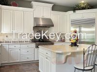 Contemporary white wooden Kitchen Cabinet