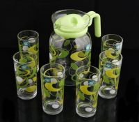 Glass water bottle 7 pieces sets