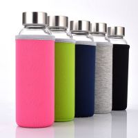 Glass water bottle glass cup