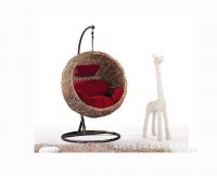 Rattan hanging swing chair