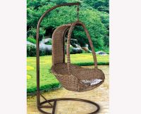 Rattan hanging swing chair