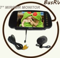 7inch Car Rearview Mirror Monitor + MP5, USB, SD, FM, Bluetooth function
