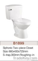 TWO PIECE SIPHONIC TOILET