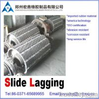 conveyor rubber pulley lagging
