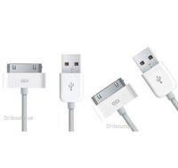 White USB Sync Data Charger Cable For 4S 4 3GS 