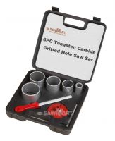 1-1/4 In. - 3-1/4 In. Carbide Grit Hole Saw Assorted Set 8 Pc