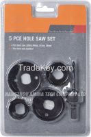 1-1/4 In - 2-1/8 In Carbon Steel Hole Saw Set (5-Piece)
