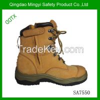 AS approved popular style side zipper safety boots