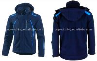 blue oem men winter ski hoody softshell jacket