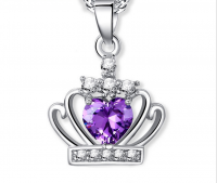 S925 Sterling Silver Crown Pendant