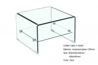 F-002S coffee table with 12 mm tempered glass