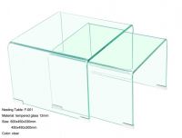 China kailide F-001 clear nesting table
