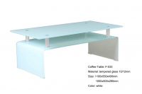 F-003 white coffee table in living table