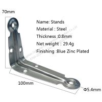 3 inch   4 inch Zinc Plated Steel Corner Brace