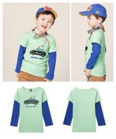 boy's spring&autumn long sleeves T-shirts children's cotton clothing Kids garments