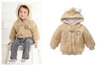 Infant clothing baby winter zipper coating children berber fleece hoodies hooded jackets