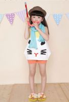 Kids T-shirts girl cotton clothing vest