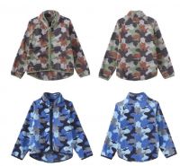 Kids Boy's camouflage coats children polar fleece jackets in stock