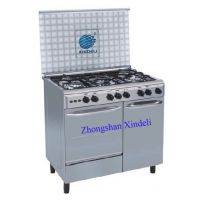 cooking range gas oven with cylinder compartment