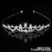 1" New Stunning Bridal Wedding crystal Children tiara crown headband 1