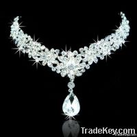 Wedding Bridal CZ Diamantes Crystal Rhinestone Prom Crown dangle Hair