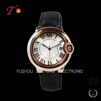 High quality classic leather wrist watch for women and ladies