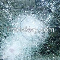 Bullet proof borosilicate glass