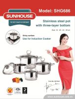 Sunhouse Stainless Steel Pots