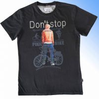 Men's short sleeve round neck t-shirt with customized printing
