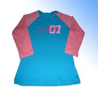 customized  middle length sleeve ladies' t-shirt