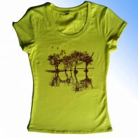 Woman's customized  brightly looked t-shirt