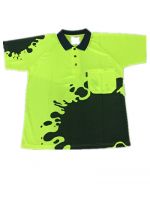 Bulk Wholesale 100%polyester sublimation raglan sleeve Polo Collar T-shirt