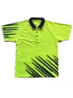 100%polyester sublimation sublimation raglan sleeve Polo Collar T-shirt