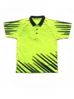 100%polyester sublimation fashion raglan sleeve Polo Collar T-shirt