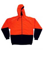 safety reflective half zip workwear men hoodies unisex with zip winter