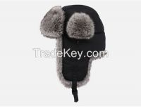 2015 Men Winter Warm Faux Fur Russian Hat Waterproof Avaitor Caps