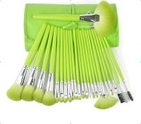 24pcs Green cosmetic brush sets