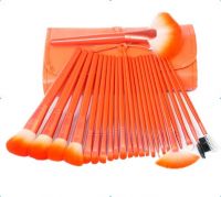 24pcs Orange cosmetic brush sets