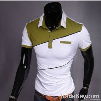 Cotton fashion leisure POLO shirts with short sleeves