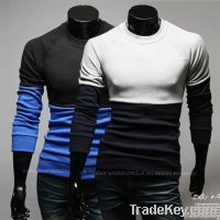 Free shipping! Men's Joining together long sleeve T-shirt