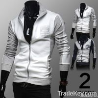 Free shipping!Men's fashion coat lapels Fleece cardigan