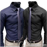 Stripe long sleeve shirt business casual shirts gentleman of England