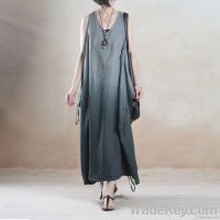 Loose big yards long skirt original design the dress